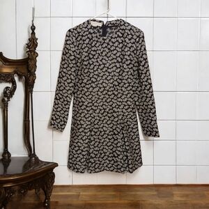 Stella McCartney Damask Jacquard Long Sleeved Dress Ladies 38 Floral Luxury